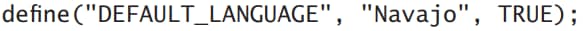 constant boolean value in define function