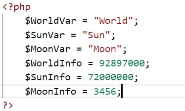 displaying multiple variables